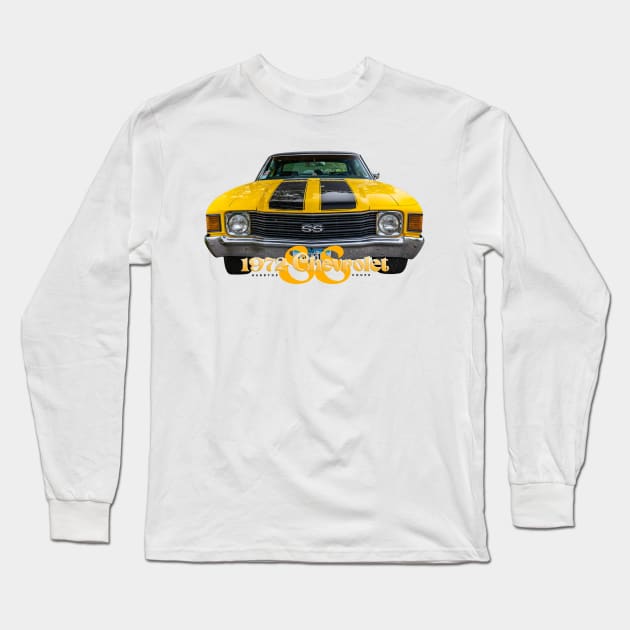 1972 Chevrolet Chevelle SS Hardtop Coupe Long Sleeve T-Shirt by Gestalt Imagery